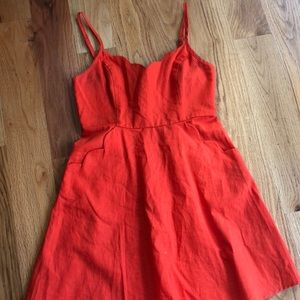 Orange Scallop top sundress